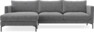 Impression Delux - 3-sits soffa med schäslong vänster - Grå