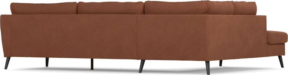 County - 2,5-sits soffa med divan vänster - Orange