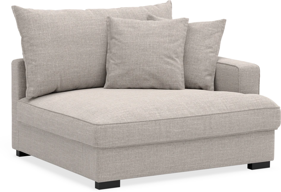 Rossi - 1,5-sits med armstöd höger - Beige