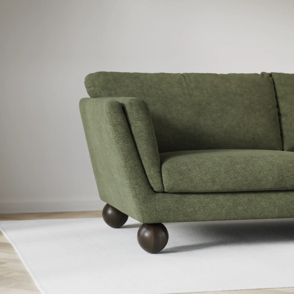 Madison - 2-sits soffa med divan vänster och schäslong höger - Grön