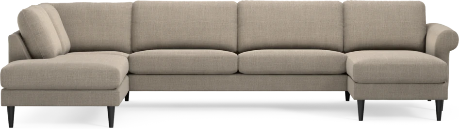Bridge - 3-sits soffa med divan vänster och schäslong höger - Beige