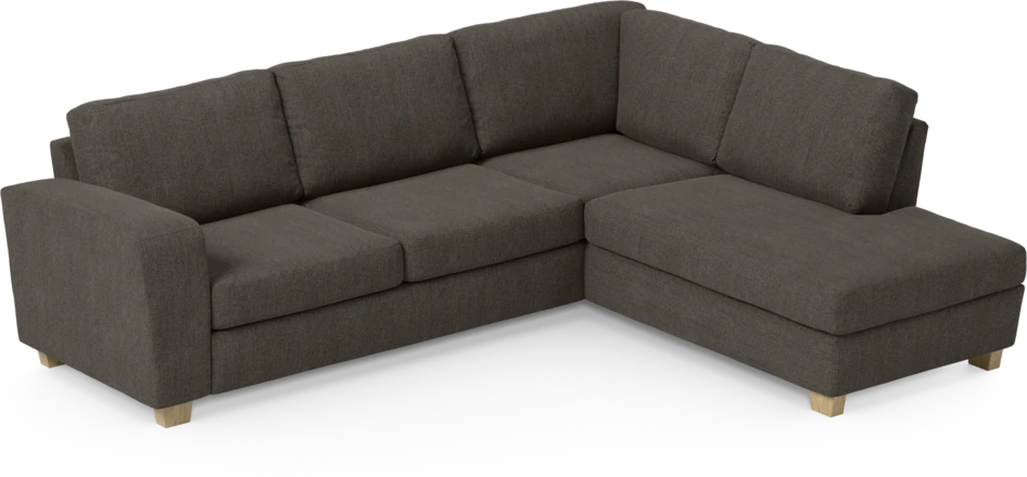 Friday - 2,5-sits soffa med divan höger - Brun