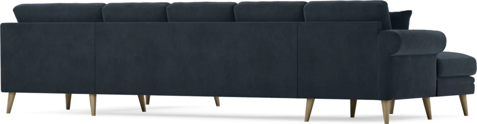 Eden - 3-sits soffa med schäslong vänster och divan höger - Blå
