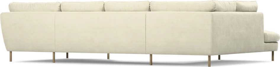 Madison - 2-sits soffa med divan vänster och schäslong höger - Vit