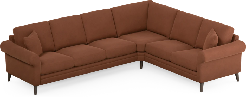 Eden - Hörnsoffa, 3+2-sits - Orange