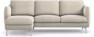 Madison Lux - 2-sits soffa med schäslong vänster - Beige