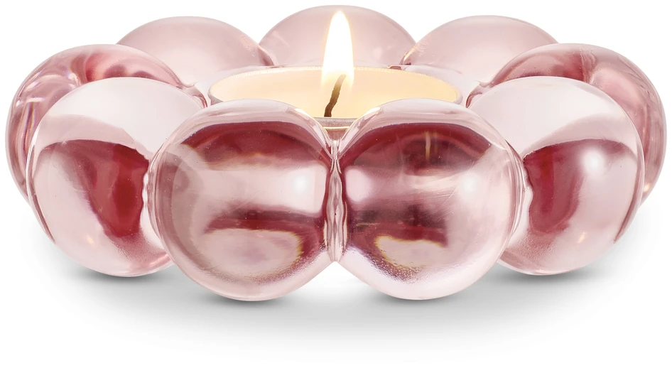 Viva - Ljuslykta, H 2,7 Ø 10 cm - Rosa
