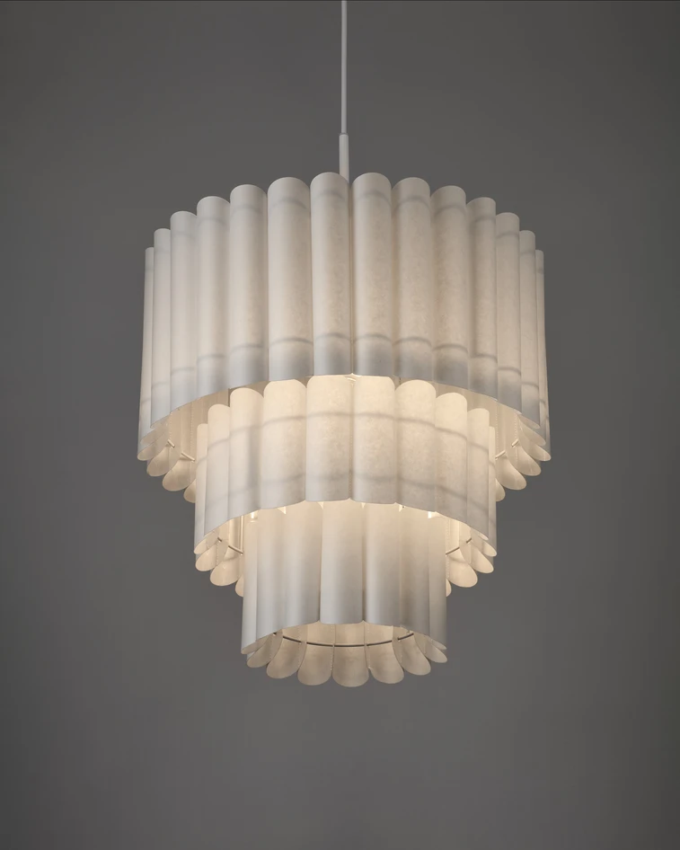 Sanne - Taklampa, Ø49 H69,5cm  - Vit