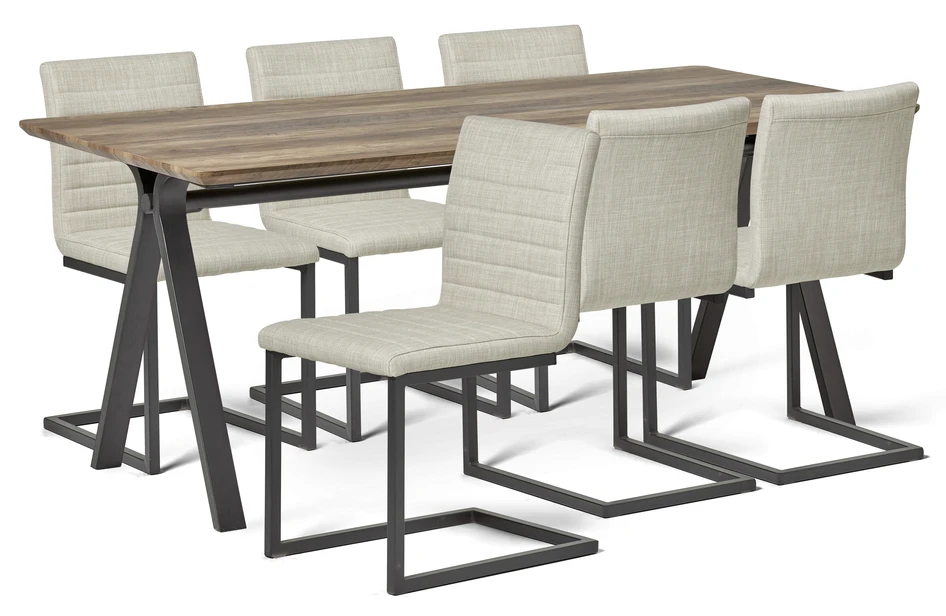 Santos - Matgrupp med 6 stolar Chatham - Beige