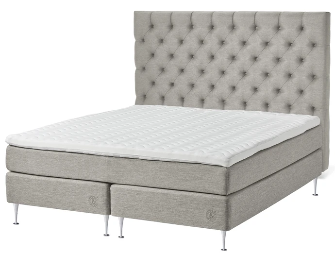 Särö, Kontinentalsäng, dubbelsäng med bäddmadrass Särö och Särö pikerad XL sänggavel