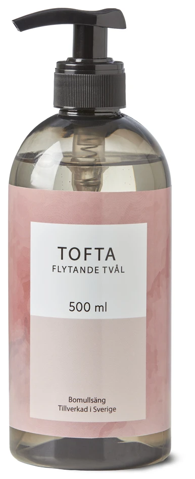Tofta - Handtvål, H19,5 Ø7 cm, doft Bomullsäng, 500 ml - Grå