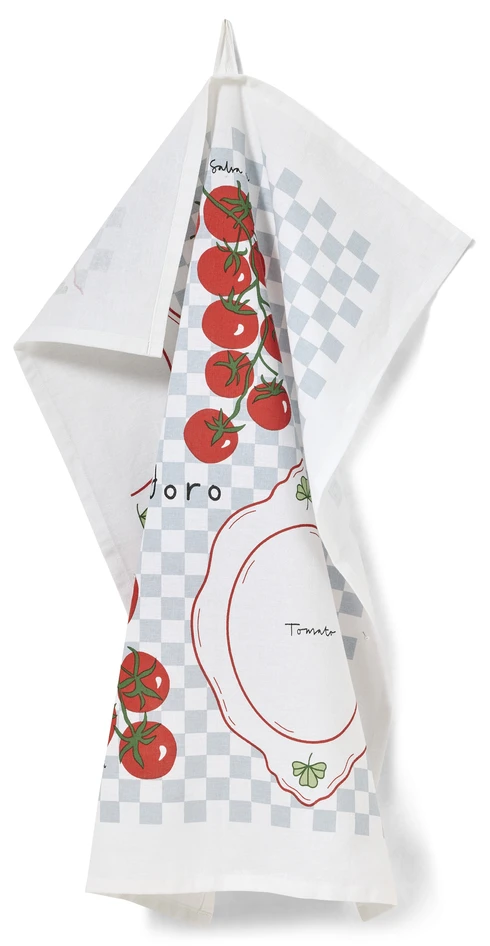 Pomodoro - Kökshandduk, 50x70 cm - Blå