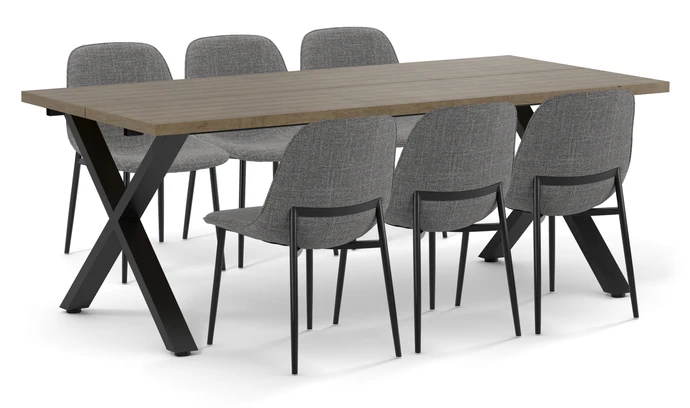 Veneto, Matgrupp med 6 stolar Melic