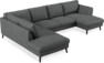 Madison Lux - 2-sits soffa med divan vänster och schäslong höger - Grå
