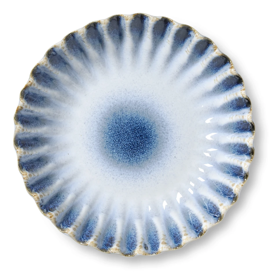 Shelly - Serveringsskål, H 11,7 Ø 25 cm - Blå