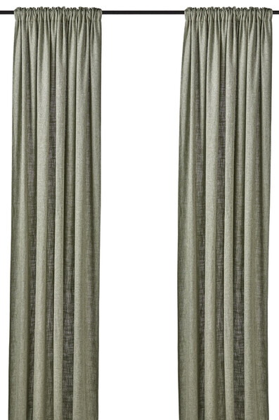Linnelle - Gardin, 140x250 cm, 2-pack - Grön