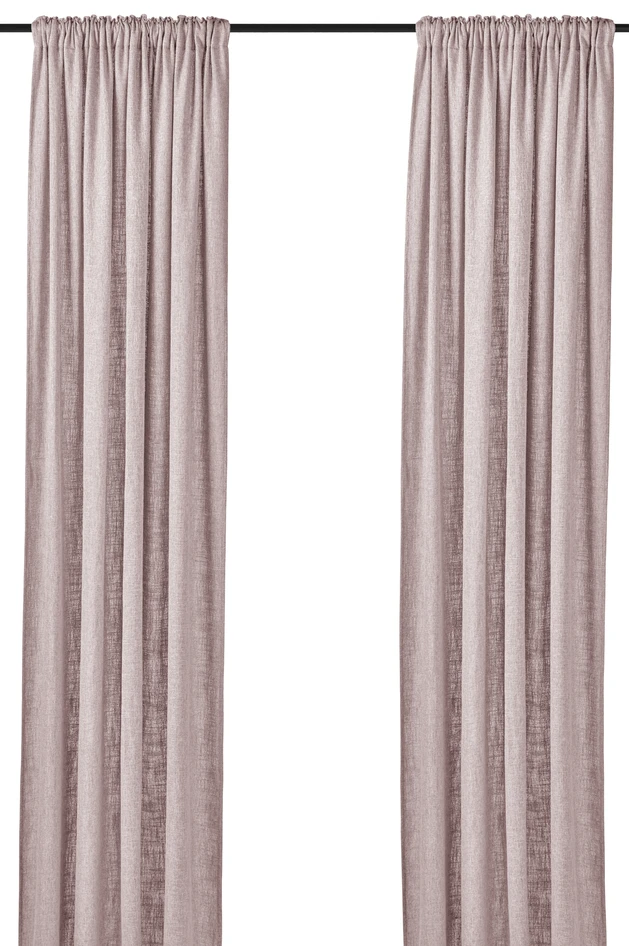 Linnelle - Gardin, 2-pack, 140x250 cm - Rosa