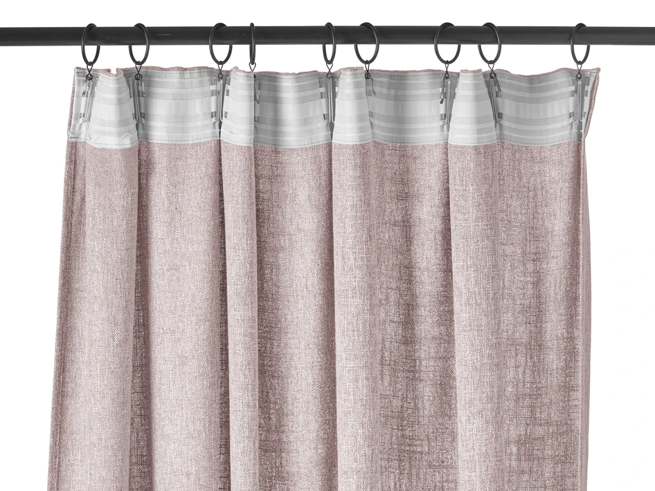 Linnelle - Gardin, 2-pack, 140x250 cm - Rosa