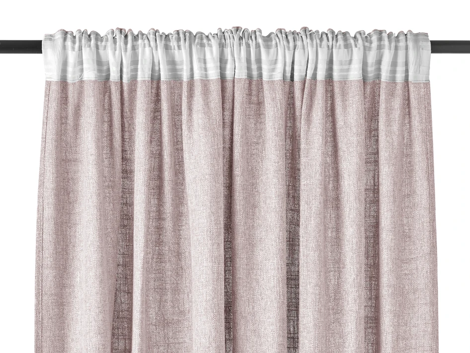 Linnelle - Gardin, 2-pack, 140x250 cm - Rosa