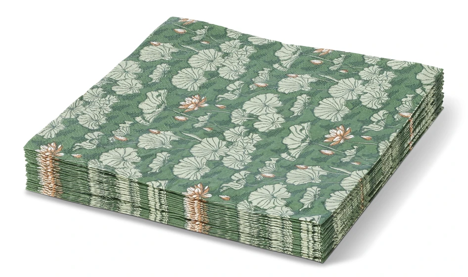 Saga - Servett, 33x33 cm, 20-pack - Grön