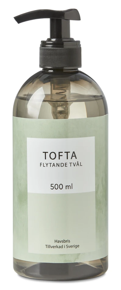 Tofta - Handtvål, H19,5 Ø7 cm, doft Havsbris, 500 ml - Grå
