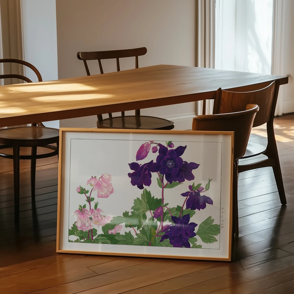 Aquilegia flower - Poster