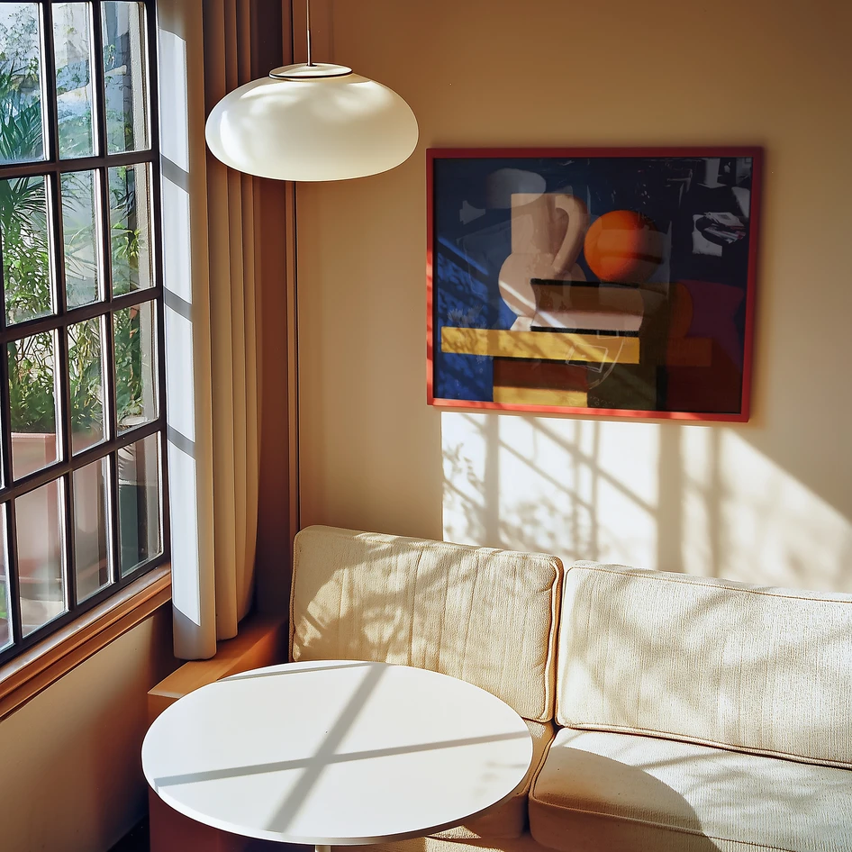 Arrangement with white jug - Poster