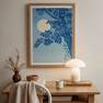 Blossoming Cherry on a Moonlit Night - Poster