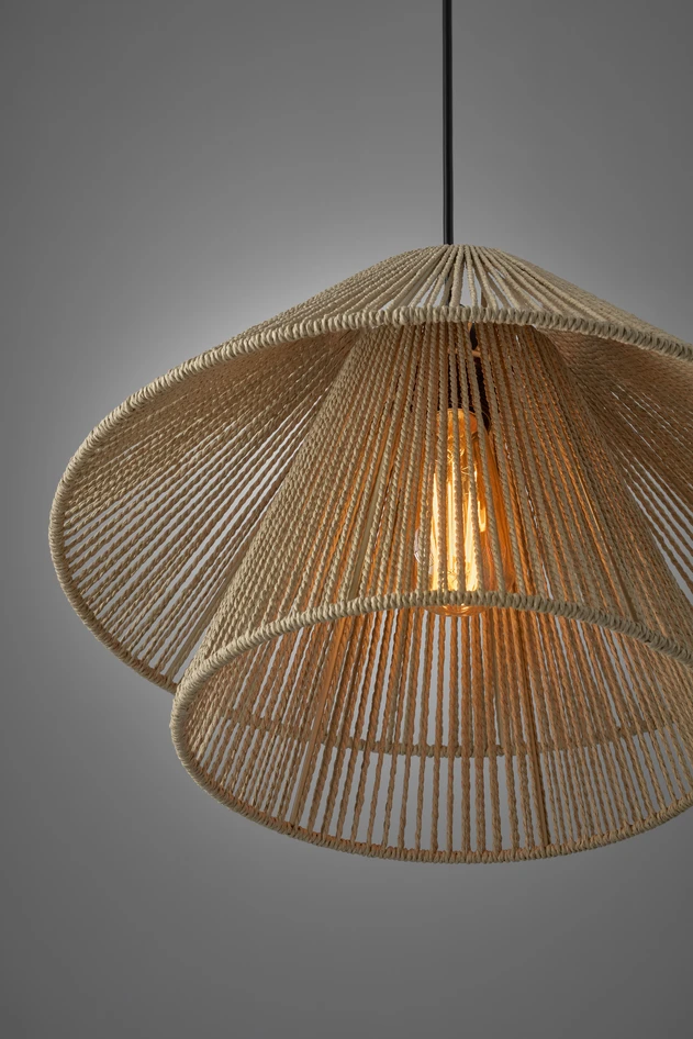 Tross - Taklampa Ø39 H26 cm - Beige