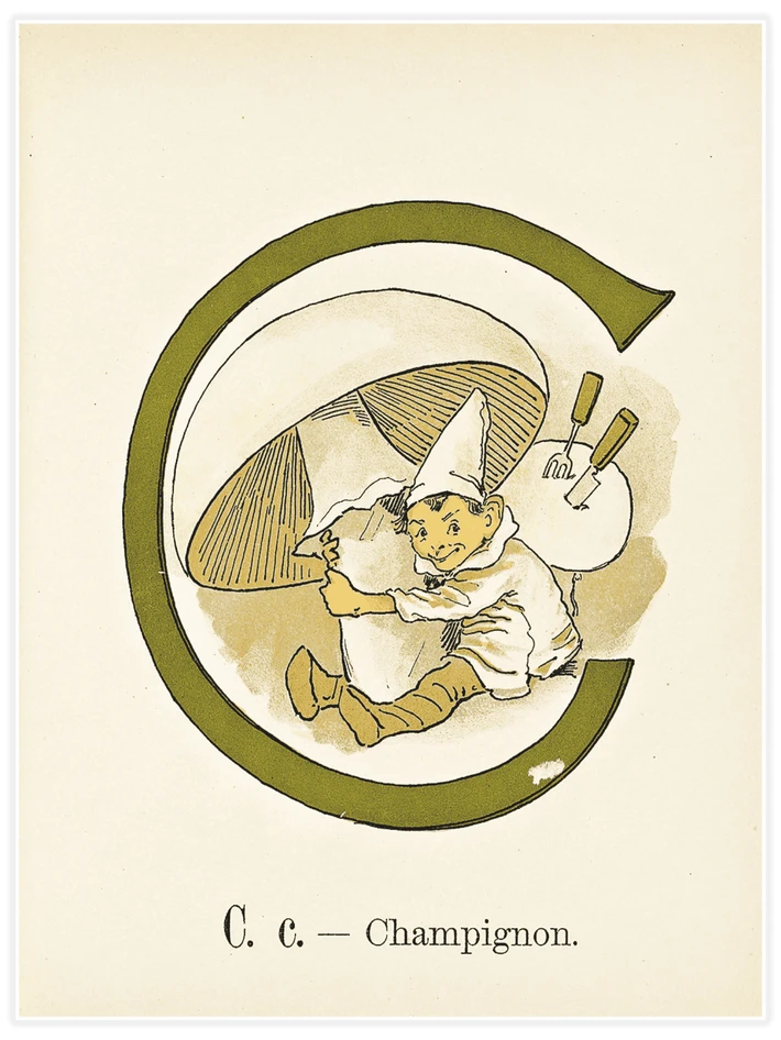 Prinsarnes blomsteralfabet - C - Poster