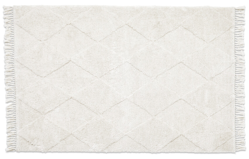 Cornelis - Ryamatta, 120x180 cm - Vit