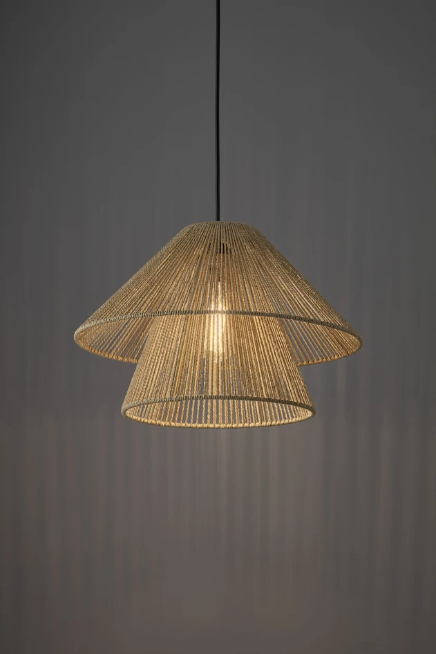 Tross - Taklampa Ø39 H26 cm - Beige