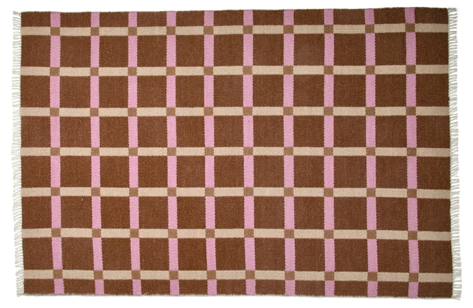 Öglunda, Ullmatta, flatvävd