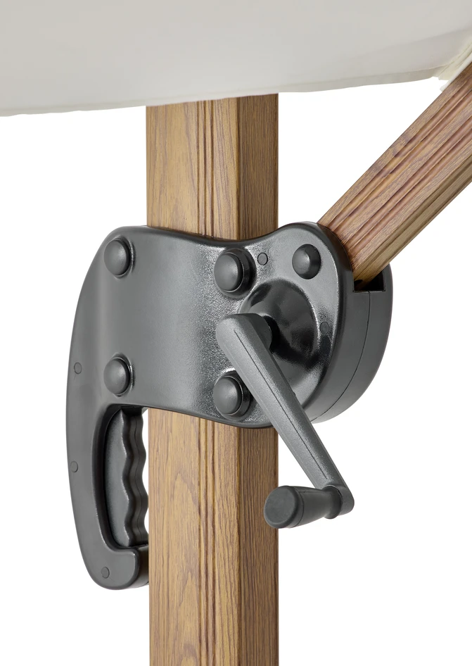 Arezzo - Parasoll, 300x300 cm - Brun