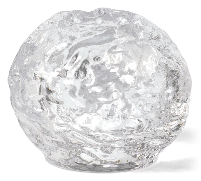 Snöboll, Ljuslykta, H9 Ø9 cm
