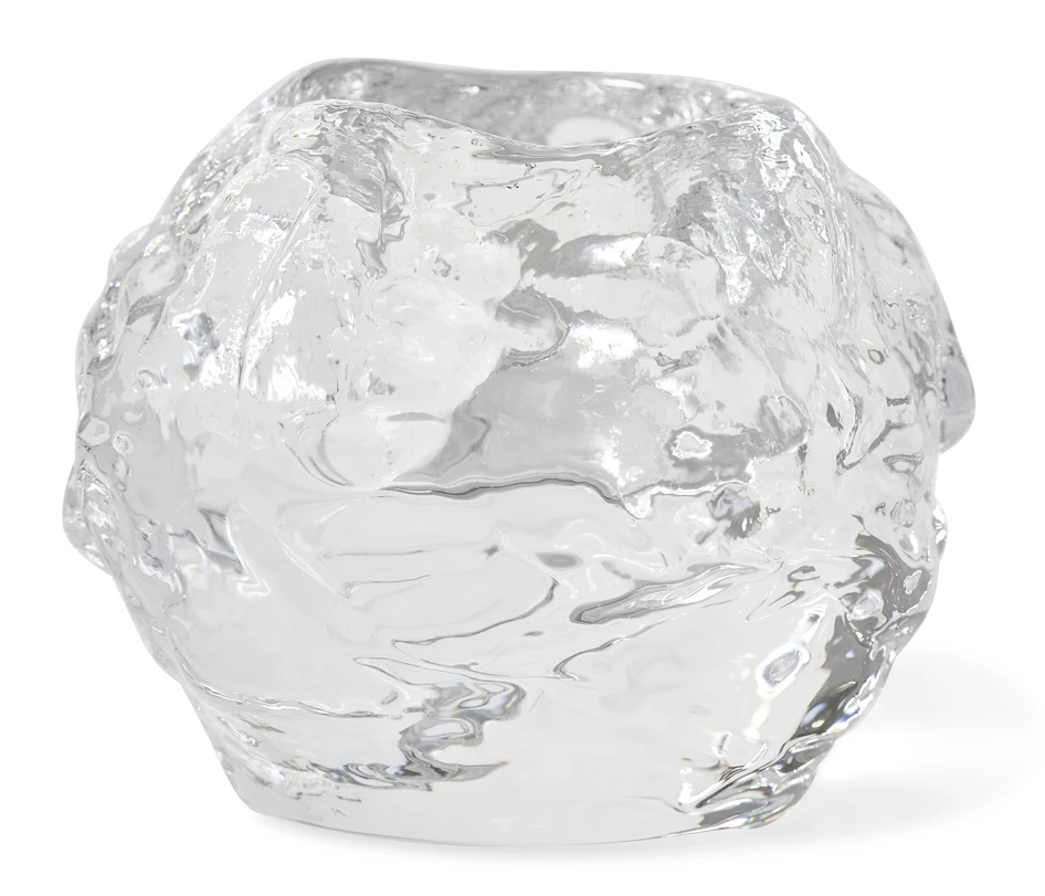 Snöboll - Ljuslykta, H7 Ø7 cm - Vit