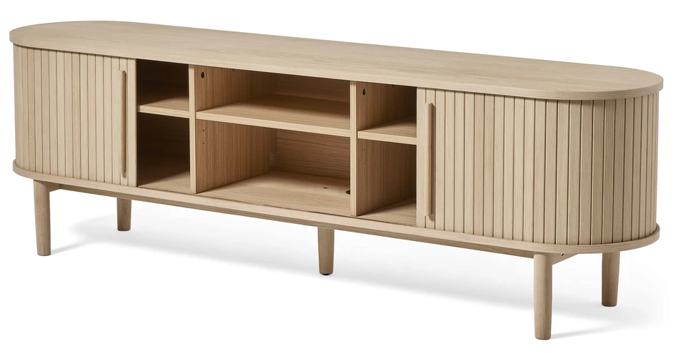 Judit - Tv-bänk, 180x40x56 cm - Vit