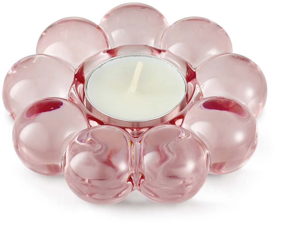 Viva - Ljuslykta, H 2,7 Ø 10 cm - Rosa