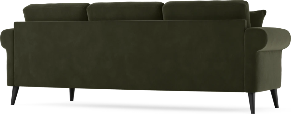 Eden - 3-sits soffa svängd - Grön