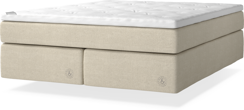 Cape Farewell Comfort - Kontinentalsäng, dubbelsäng med svävande utseende - Beige