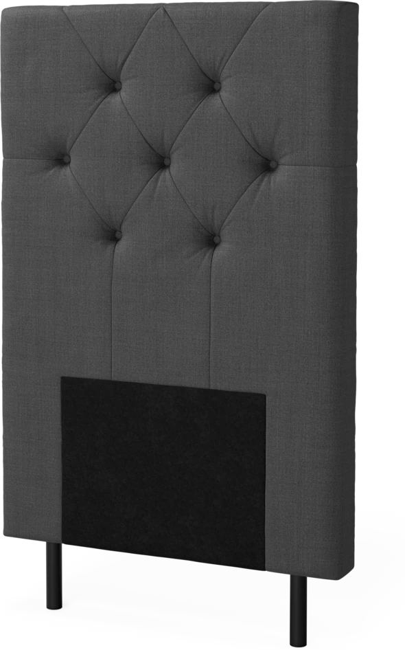 New York pikerad - Sänggavel, 90-210 cm - Grå