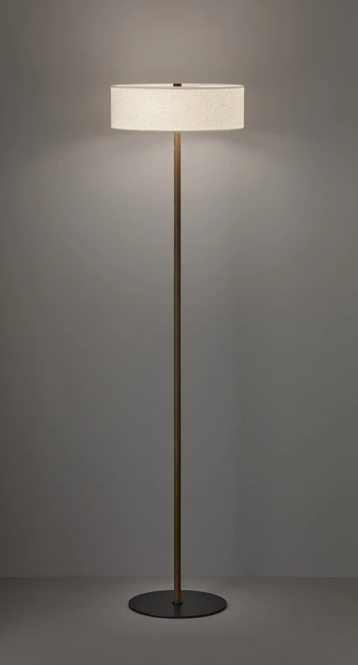 Helmer - Golvlampa Ø37.5 H150 cm - Brun
