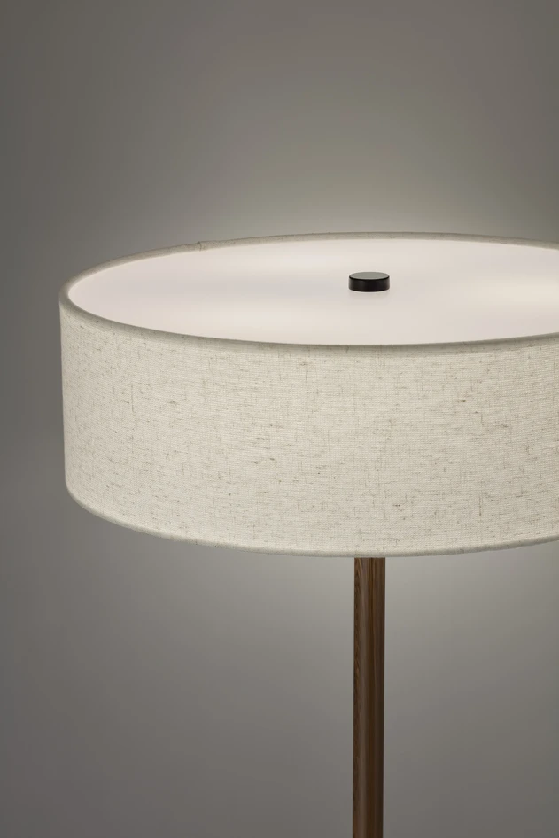 Helmer - Golvlampa Ø37.5 H150 cm - Brun