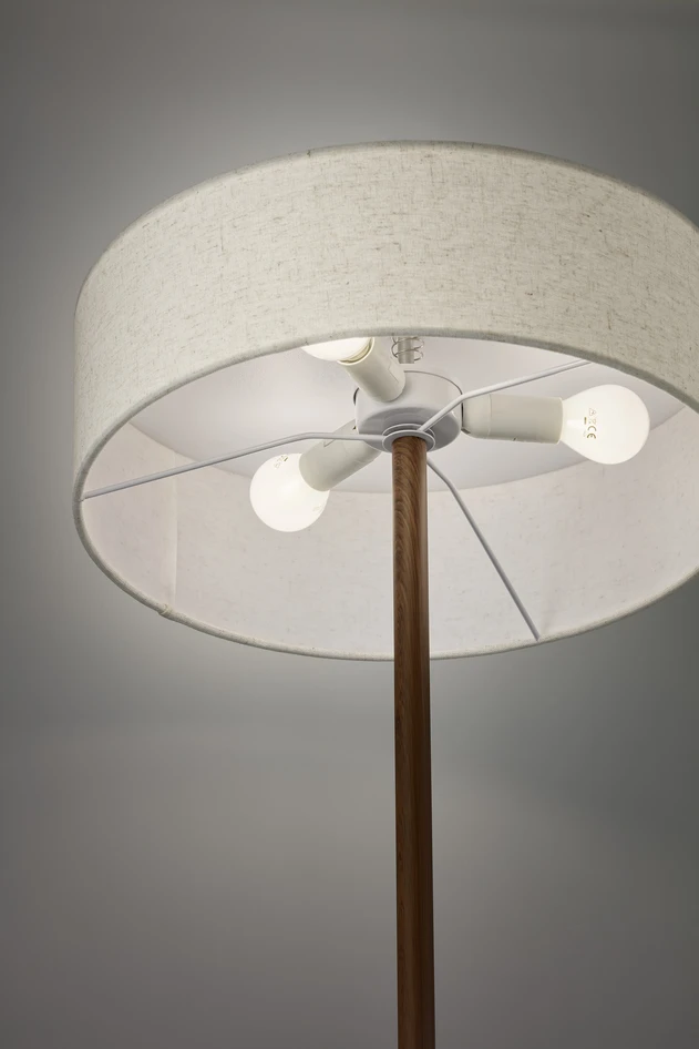 Helmer - Golvlampa Ø37.5 H150 cm - Brun