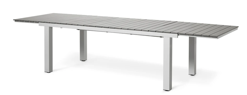 Modena - Utebord, L 220-319 cm - Vit