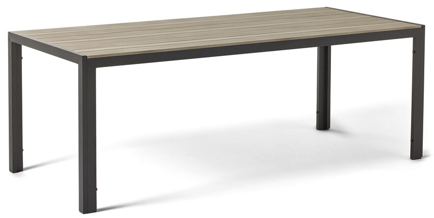 Village - Utebord, L 205 cm - Svart