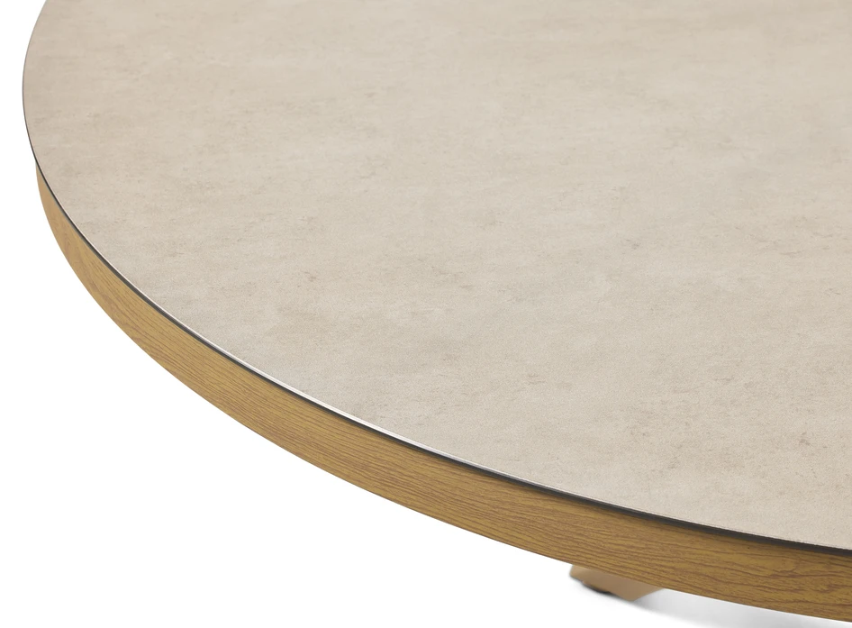 Monza - Utebord, Ø 120 cm - Beige