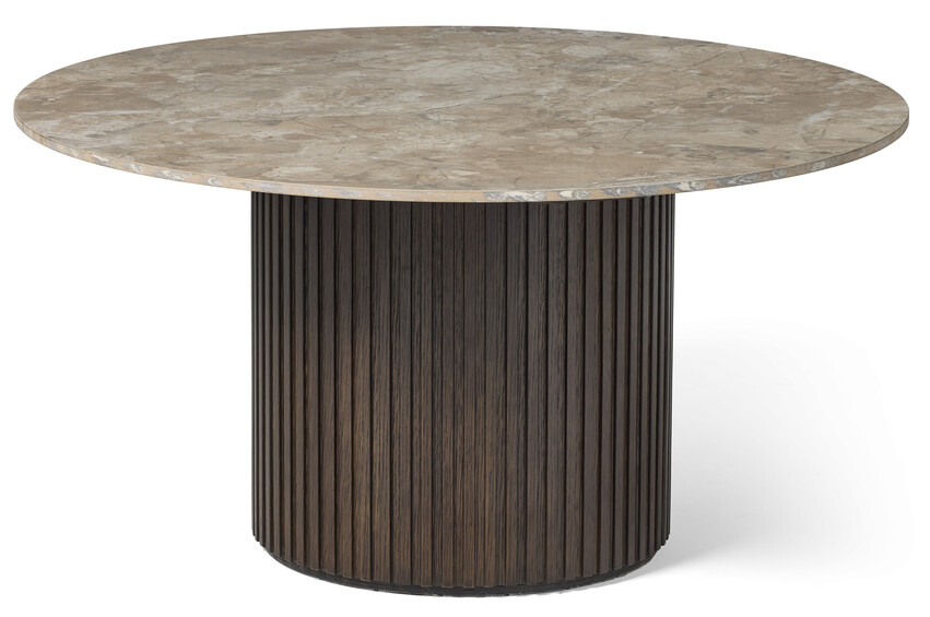 Kali/Astrid - Soffbord, Ø90, H44 cm - Brun