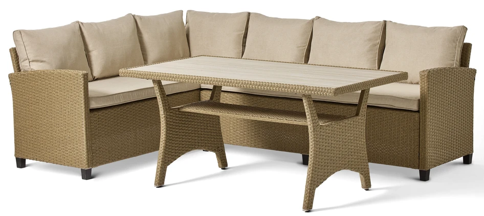 Castello - Utegrupp med soffa och bord - Beige