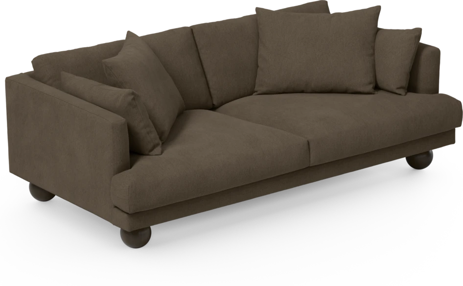 Harper - 3-sits soffa - Brun